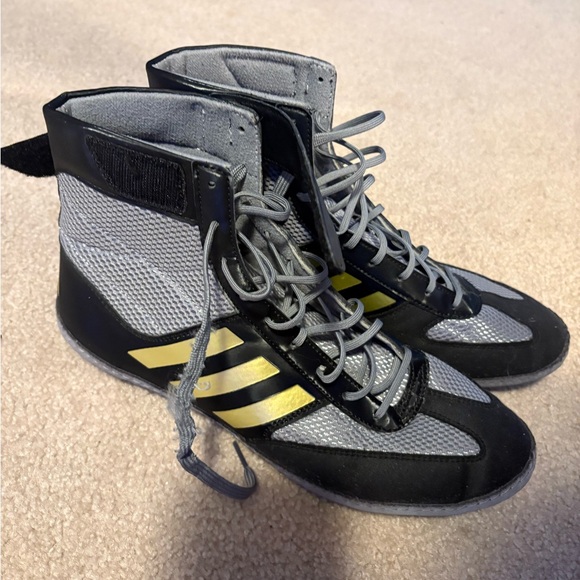 adidas | Shoes | Adidas Black And Gold Boxing Shoes | Poshmark